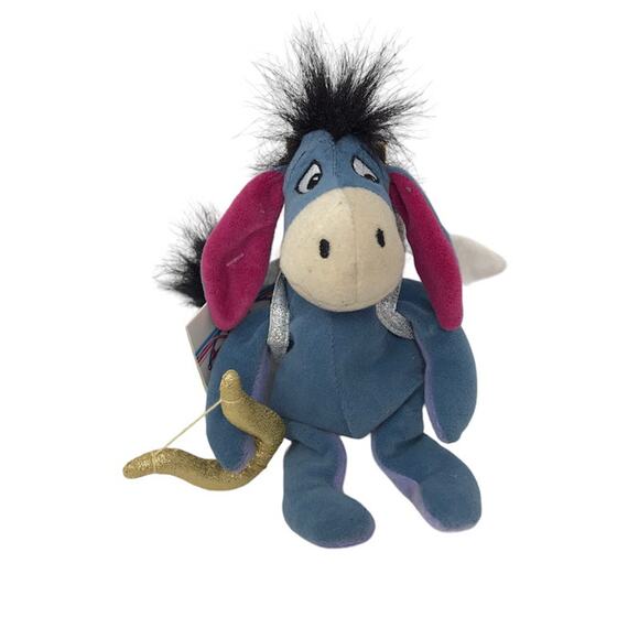 The Disney Store Other - Vintage The Disney Store Mini Bean Bag Plush CUPID EEYORE 9" Stuffed Toy